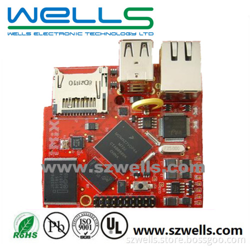 4 Layer PCB Assembly with Immersion Tin Finishing